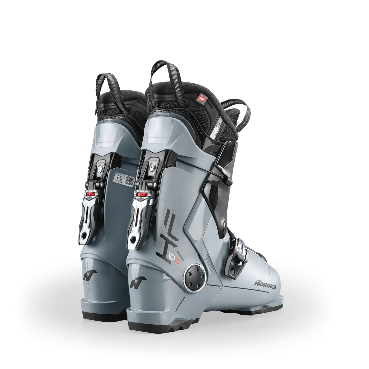 Nordica HF 100 Ski Boot 2025-Alpine Ski Boots-25.5-Grey / Black / White-Kunstadt Sports