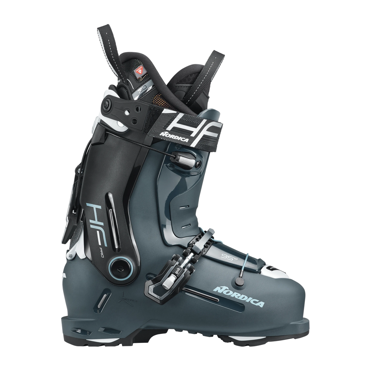 Nordica HF Pro 95 W GW Ski Boot 2025-Alpine Ski Boots-24.5-Black / Anthracite / Red-Kunstadt Sports