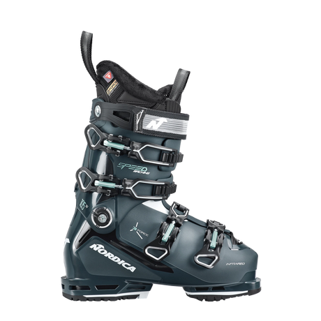 Nordica Speedmachine 3 105 W Ski Boot 2025-Alpine Ski Boots-23.5-Green / Black / Aqua-Kunstadt Sports