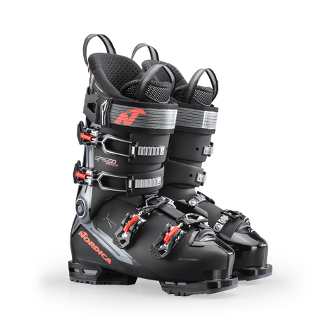 Nordica Speedmachine 3 110 Ski Boot 2025-Alpine Ski Boots-24.5-Black / Grey / Red-Kunstadt Sports