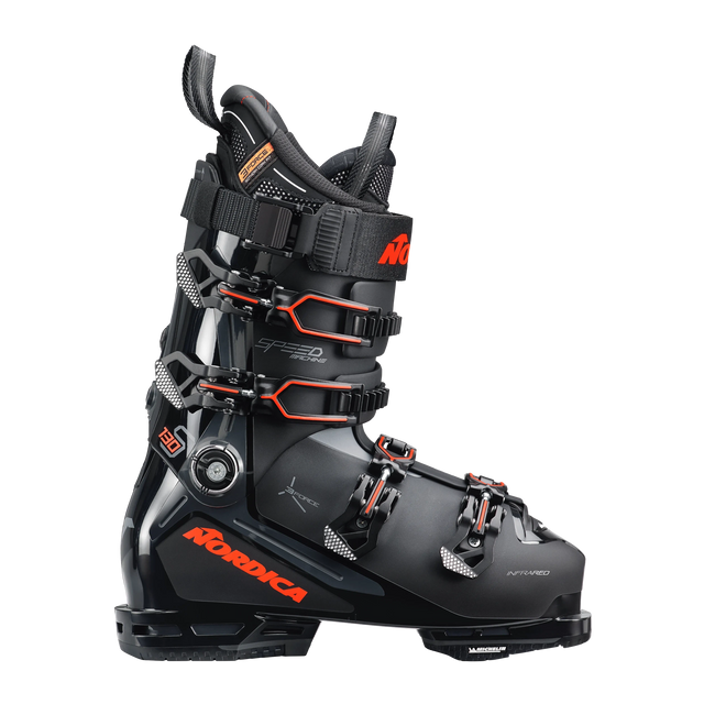 Nordica Speedmachine 3 130 S Ski Boot 2025-Alpine Ski Boots-26.5-Black / Red-Kunstadt Sports