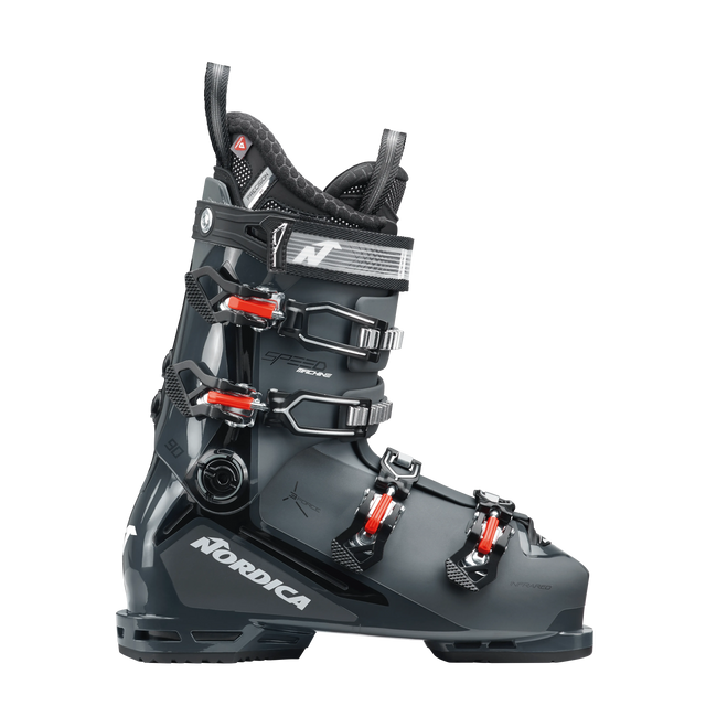 Nordica Speedmachine 3 90 Ski Boot 2025-Alpine Ski Boots-25.5-Anthracite / Black / Red-Kunstadt Sports