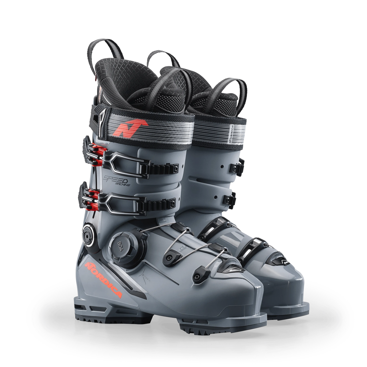 Nordica Speedmachine 3 BOA 120 Ski Boot 2025-Alpine Ski Boots-25.5-Grey / Black / Red-Kunstadt Sports