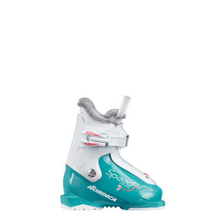 Nordica Speedmachine J 1 Ski Boot 2025-Alpine Ski Boots-14.5-Lightblue / White / Pink-Kunstadt Sports