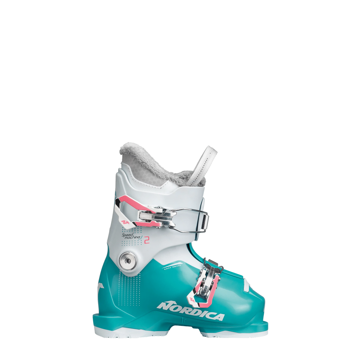 Nordica Speedmachine J 2 Ski Boot 2025-Alpine Ski Boots-16.5-Lightblue / White / Pink-Kunstadt Sports