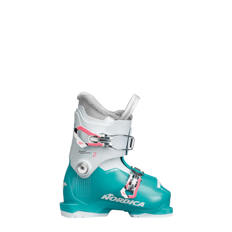 Nordica Speedmachine J 2 Ski Boot 2025-Alpine Ski Boots-16.5-Lightblue / White / Pink-Kunstadt Sports