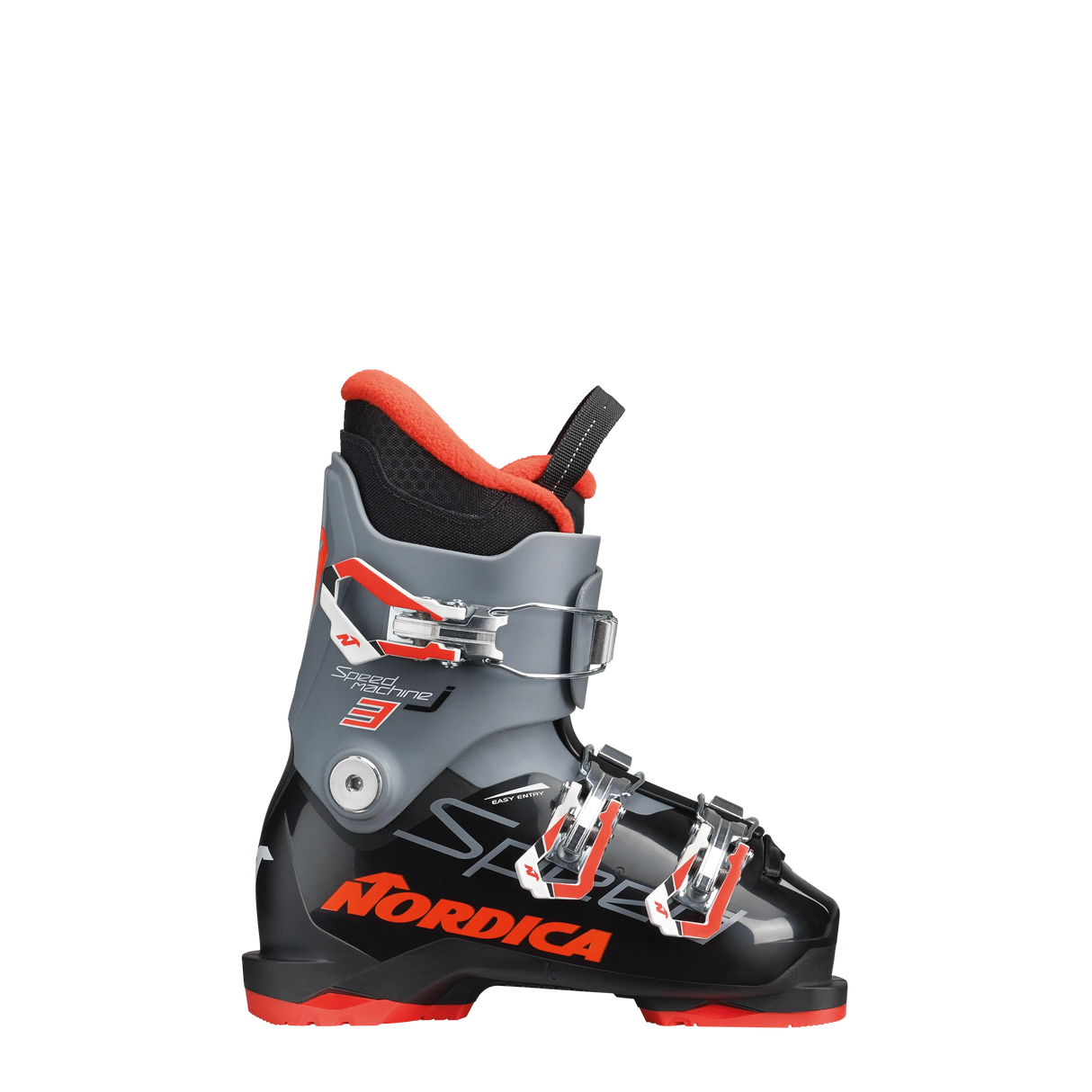 Nordica Speedmachine J 3 Ski Boot 2025-Alpine Ski Boots-19.5-Black / Anthracite / Red-Kunstadt Sports