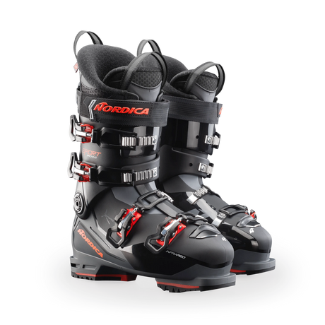 Nordica Sportmachine 3 100 Ski Boot 2025-Alpine Ski Boots-25.5-Black / Gray / Red-Kunstadt Sports