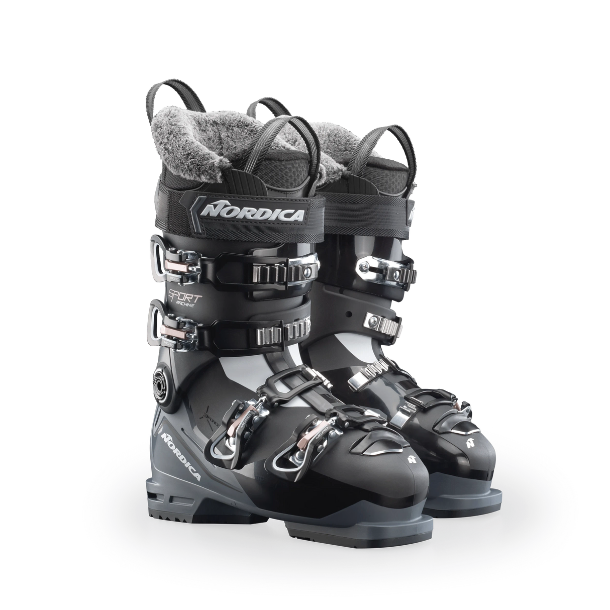 Nordica Sportmachine 3 75 W Ski Boot 2025-Alpine Ski Boots-23.5-Black / Anthracite / Pink-Kunstadt Sports