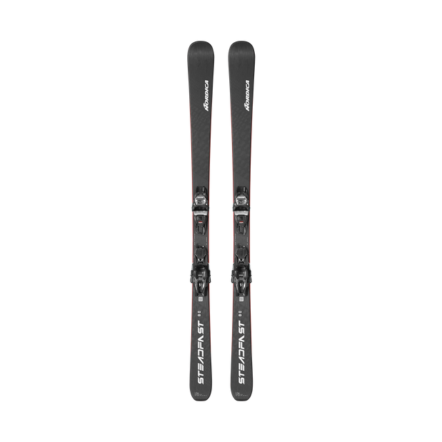 Nordica Steadfast 80 CA Ski + TP2 Comp 10 Binding 2025-Skis-156-Black - Silver-Kunstadt Sports