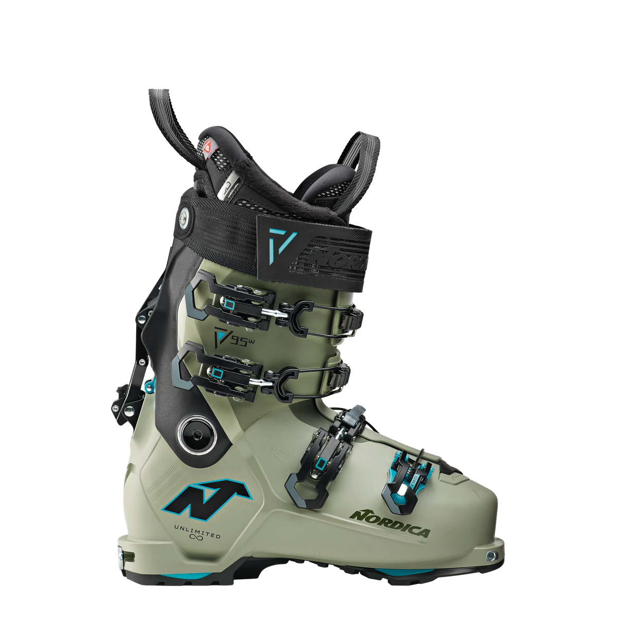 Nordica Unlimited 95 W DYN Ski Boot 2025-Alpine Ski Boots-23.5-Light Green / Black / Lightblue-Kunstadt Sports