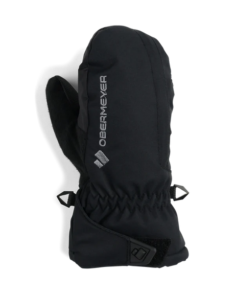 Obermeyer Junior Gauntlet Mitten 2025-Outerwear Accessories-Black 16009-S-Kunstadt Sports