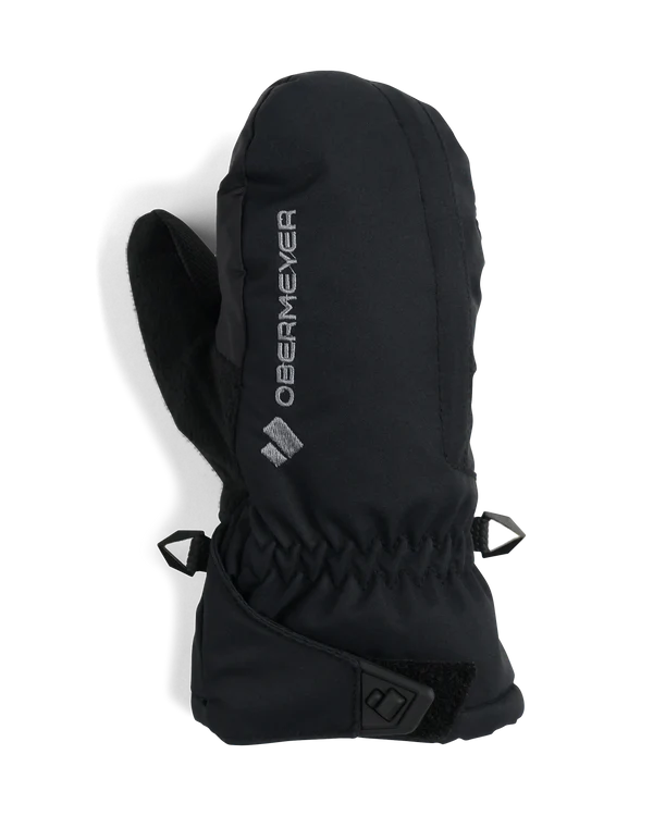 Obermeyer Junior Gauntlet Mitten 2025-Outerwear Accessories-Black 16009-S-Kunstadt Sports