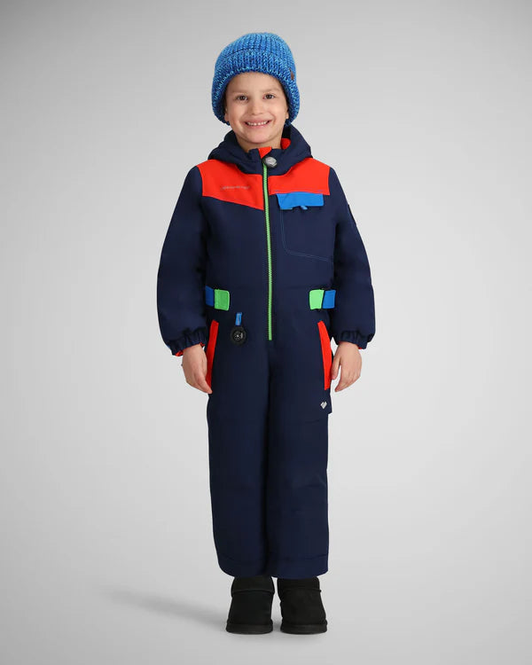 Obermeyer Junior Quinn One-Piece Snowsuit 2025-Snowboard/Ski Clothing-Midnight Navy 24063-4-Kunstadt Sports