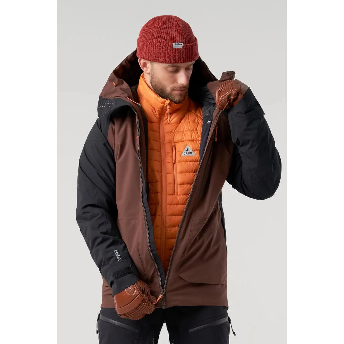 Orage Men's Alaskan Insulated Jacket 2025-Snowboard/Ski Clothing-Dark Soil-S-Kunstadt Sports