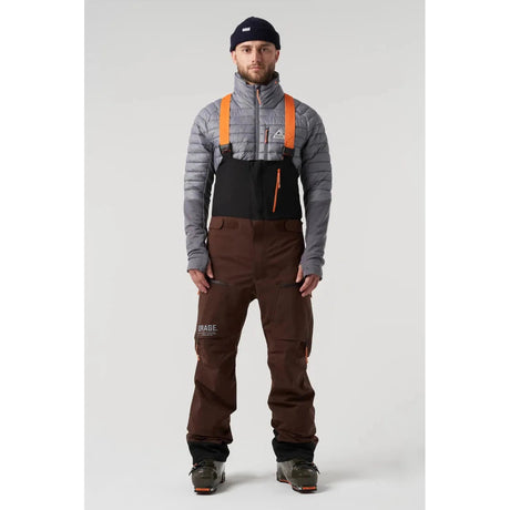 Orage Men's Mtn-X Gibson 3L Bib Pant 2025-Snowboard/Ski Clothing-Dark Soil-S-Kunstadt Sports