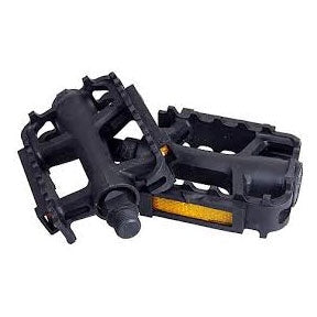 Pedals - 1/2 Black Resin Bike Pedals-Pedals