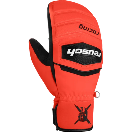 Reusch Worldcup Warrior R-TEX XT Junior Mitten 2025-Outerwear Accessories-4-7809 black / fluo red-Kunstadt Sports