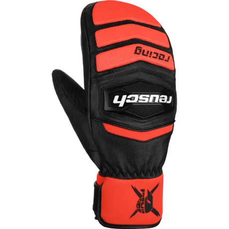 Reusch Worldcup Warrior Team Mitten 2025-Outerwear Accessories-6.5-7809 black / fluo red-Kunstadt Sports