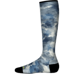 Smartwool Junior Ski Zero Cushion Tie Dye Print Over The Calf Socks 2025-Socks-M-Deep Navy 092-Kunstadt Sports