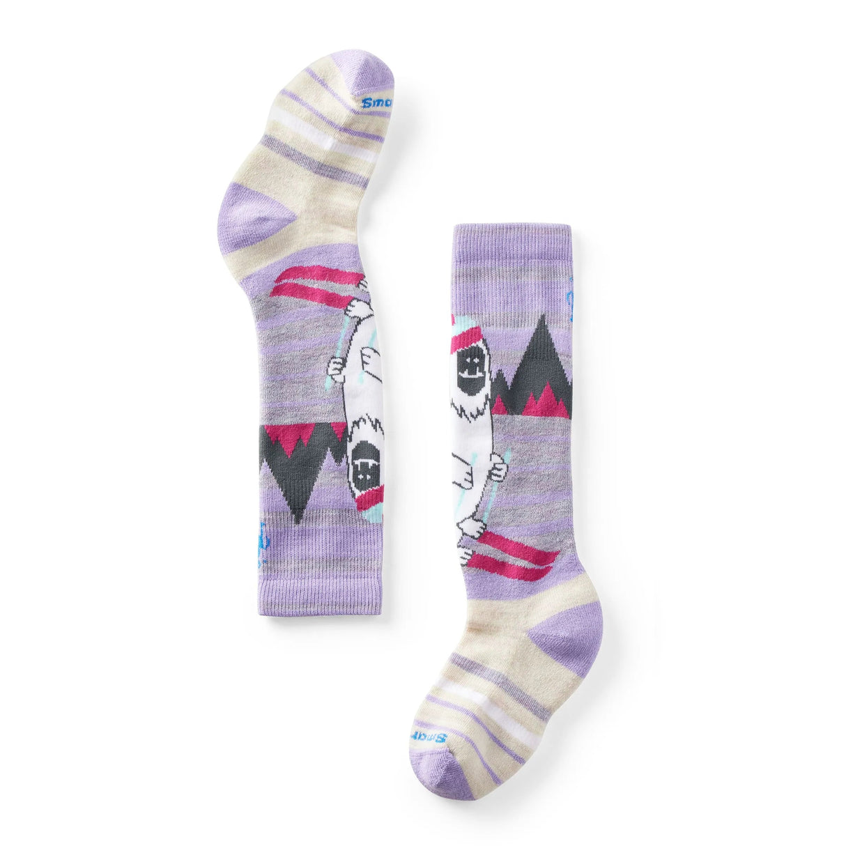 Chaussettes montantes Smartwool Junior Wintersport à coussinets complets et motif Yeti 2025