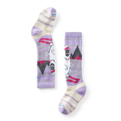 Smartwool Junior Wintersport Full Cushion Yeti Pattern Over The Calf Socks 2025-Socks-XS-Ultra Violet L46-Kunstadt Sports