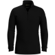 Smartwool Men's Classic Thermal Merino Base Layer 1/4 Zip 2025-Snowboard/Ski Clothing-S-Black 001-Kunstadt Sports