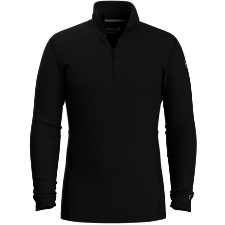 Smartwool Men's Classic Thermal Merino Base Layer 1/4 Zip 2025-Snowboard/Ski Clothing-S-Black 001-Kunstadt Sports