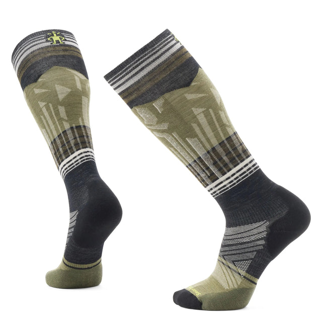 Smartwool Men's Ski Targeted Cushion Summit Shot Over The Calf Socks 2025-Socks-M-Black 001-Kunstadt Sports