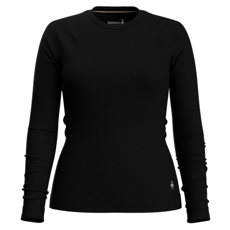 Smartwool Women's Classic Thermal Merino Base Layer Crew 2025-Snowboard/Ski Clothing-XS-Black 001-Kunstadt Sports