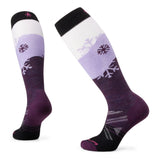 Smartwool Women's Ski Full Cushion Snowpocalypse Pattern Over The Calf Socks 2025-Socks-S-Purple Iris L90-Kunstadt Sports