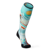 Smartwool Women's Ski Targeted Cushion Snow Bunny Print Over The Calf Socks 2025-Socks-S-Capri 810-Kunstadt Sports