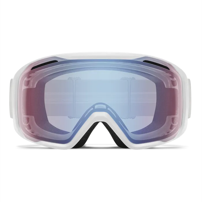 Smith Blazer Low Bridge Fit Goggle 2025-Goggles-White-Blue Sensor Mirror-Kunstadt Sports