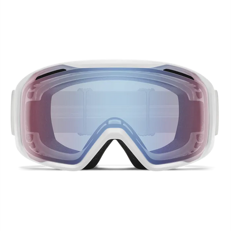 Smith Blazer Low Bridge Fit Goggle 2025-Goggles-White-Blue Sensor Mirror-Kunstadt Sports