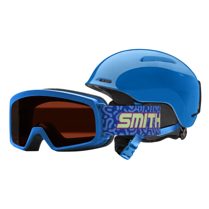 Smith Glide Junior MIPS Helmet / Rascal Combo 2025-Ski/Snowboard Helmets-Youth Xtra-Small 48-52CM-Cobalt-Kunstadt Sports