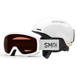 Smith Glide Junior MIPS Helmet / Snowday Combo 2025-Ski/Snowboard Helmets-Youth Small 51-55CM-White-Kunstadt Sports