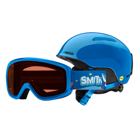 Smith Glide Junior MIPS Helmet / Snowday Combo 2025-Ski/Snowboard Helmets-Youth Small 51-55CM-Cobalt-Kunstadt Sports