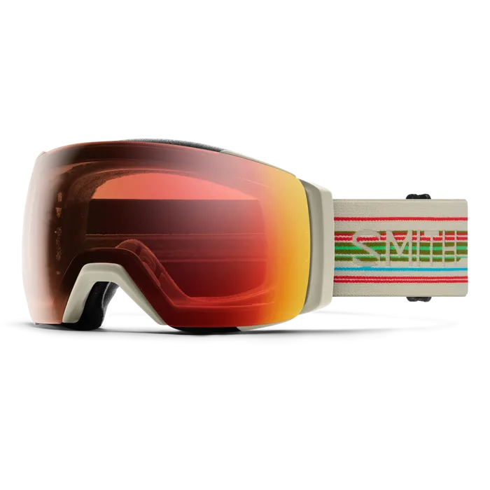 Smith I/O Mag XL Goggle 2025-Goggles-Chalk Straightline-ChromaPop Pro Photochromic Red Mirror-Kunstadt Sports