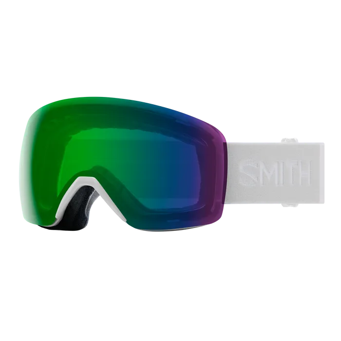 Smith Skyline Goggle 2025-Goggles-White Vapor-ChromaPop Everyday Green Mirror-Kunstadt Sports