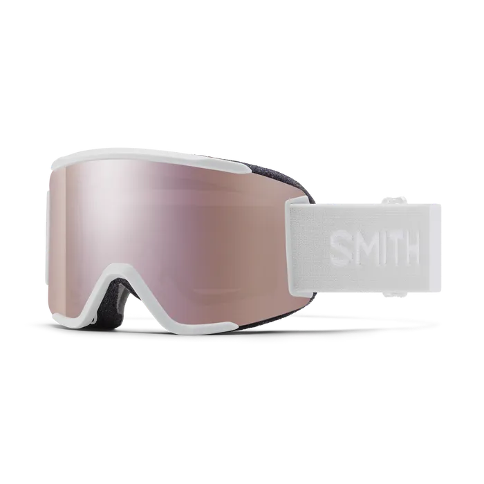 Smith Squad S Goggle 2025-Goggles-White Vapor-ChromaPop Everyday Rose Gold Mirror-Kunstadt Sports