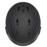 Smith Survey MIPS Helmet 2025-Ski/Snowboard Helmets-Small 51-55CM-Matte Black with ChromaPop Everyday Green Mirror-Kunstadt Sports