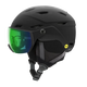 Smith Survey MIPS Helmet 2025-Ski/Snowboard Helmets-Small 51-55CM-Matte Black with ChromaPop Everyday Green Mirror-Kunstadt Sports