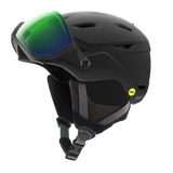 Smith Survey MIPS Helmet 2025-Ski/Snowboard Helmets-Small 51-55CM-Matte Black with ChromaPop Everyday Green Mirror-Kunstadt Sports