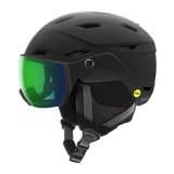 Smith Survey MIPS Helmet 2025-Ski/Snowboard Helmets-Small 51-55CM-Matte Black with ChromaPop Everyday Green Mirror-Kunstadt Sports