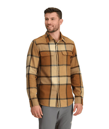 The North Face Men's Arroyo Flannel Shirt 2025-Snowboard/Ski Clothing-L-Utility Brown M-Kunstadt Sports