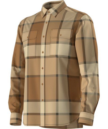 The North Face Men's Arroyo Flannel Shirt 2025-Snowboard/Ski Clothing-L-Utility Brown M-Kunstadt Sports