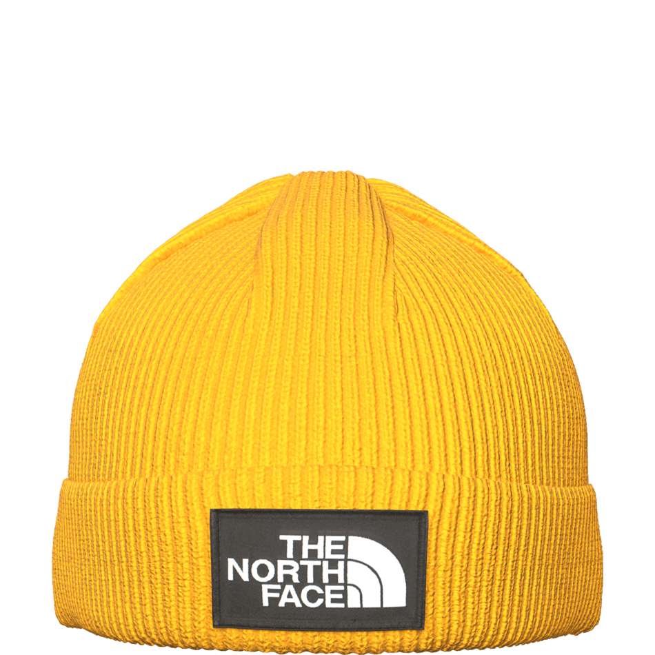 The North Face Unisex TNF Logo Box Cuf Beanie 2025-Outerwear Accessories-One Size-Summit Gold-Kunstadt Sports