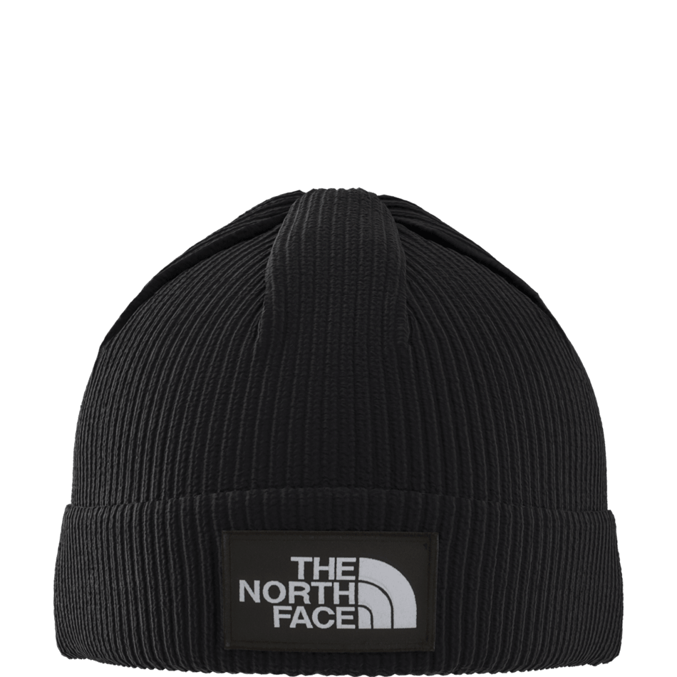 The North Face Unisex TNF Logo Box Cuf Beanie 2025-Outerwear Accessories-One Size-TNF Black-Kunstadt Sports