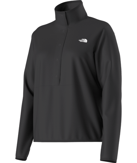 The North Face Women's Glacier Fleece 1/2 Snap 2025-Snowboard/Ski Clothing-L-TNF Black-Kunstadt Sports