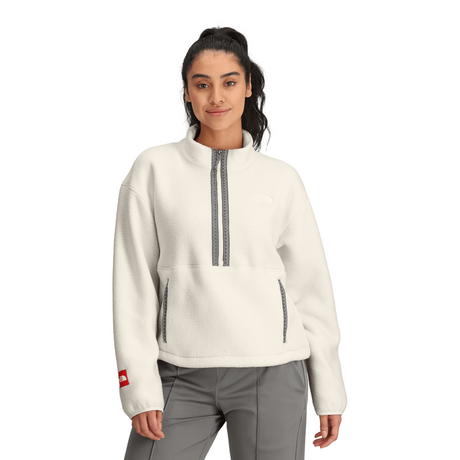 The North Face Women's TNF Fleeski 1/4 Zip Pullover 2025-Snowboard/Ski Clothing-L-White Dune-Kunstadt Sports